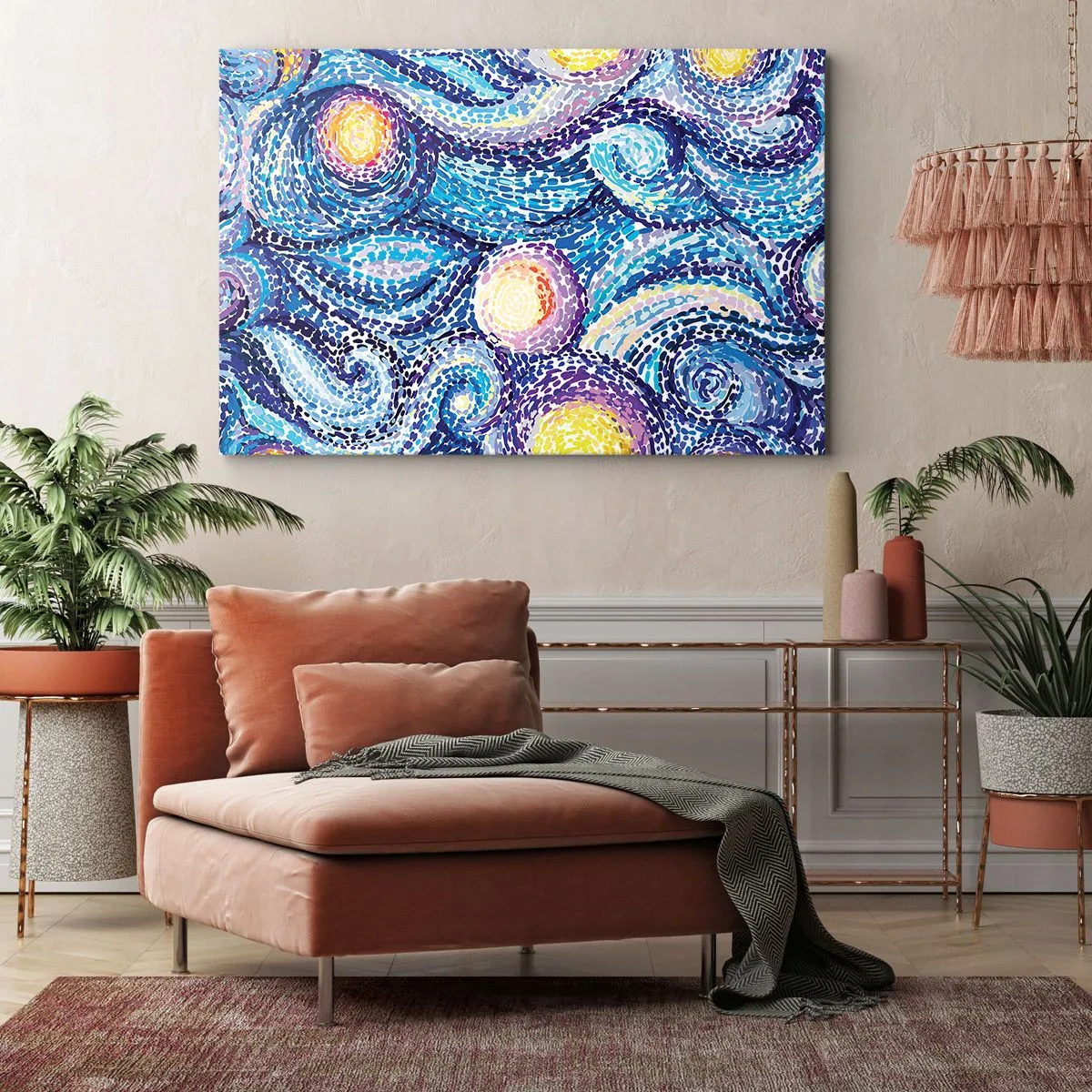 Tablou pe pânză - Dintr-un tablou de van Gogh - 120x80 cm