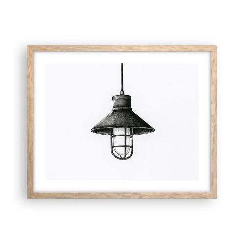 Poster în ramă de stejar deschis - Cu mulți ani în urmă... - 50x40 cm