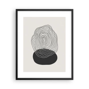 Poster în ramă neagră - Persistență și vibrațiile - 40x50 cm
