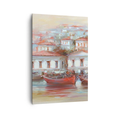 Tablou pe pânză - Orășel fericit - 70x100 cm