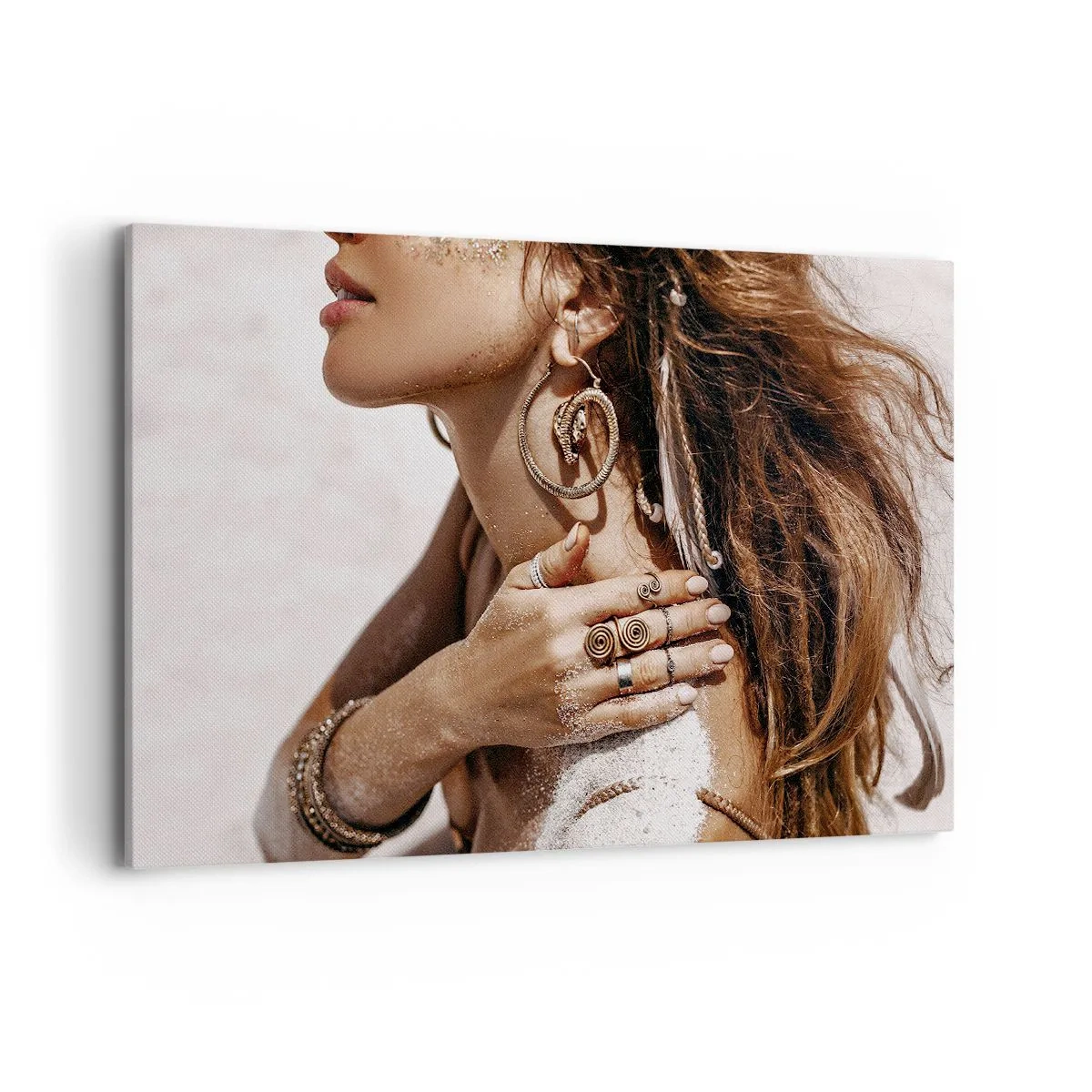 Tablou pe pânză - Regina plajei sălbatice - 120x80 cm