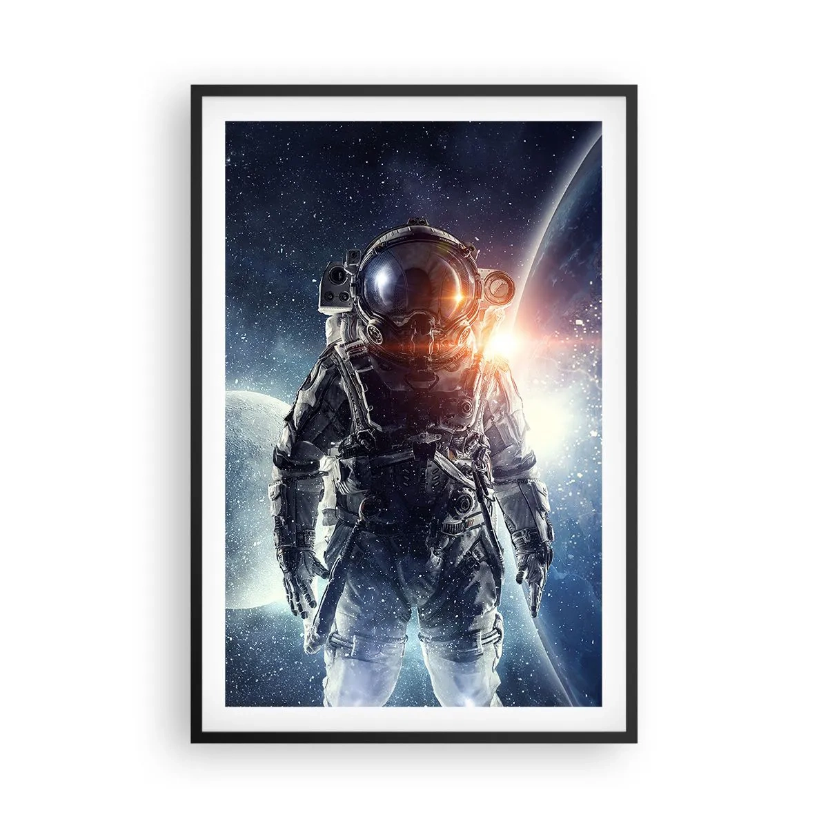 Poster în ramă neagră - Aventură spațială - 61x91 cm