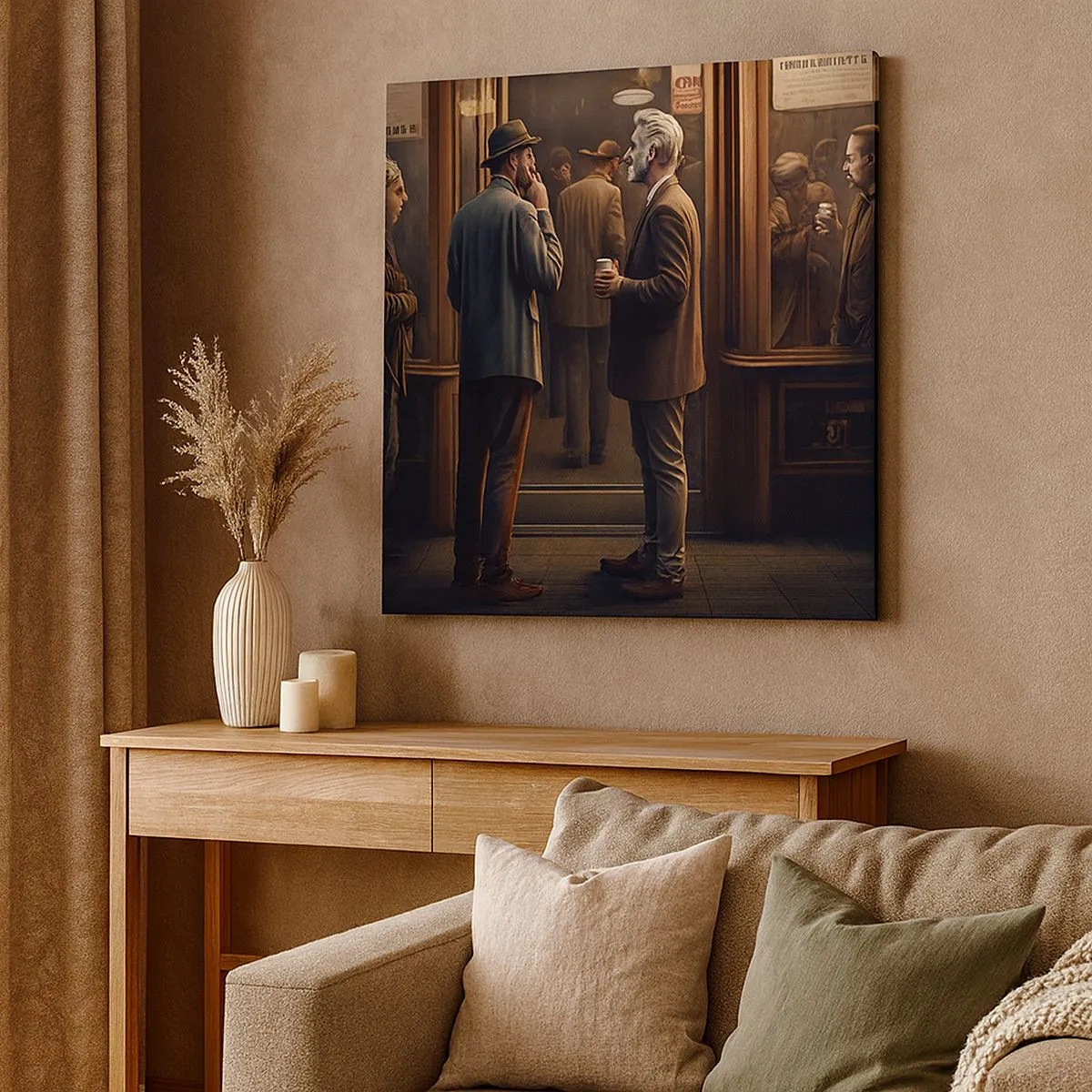 Tablou pe pânză - Cel mai bun moment al zilei - 30x30 cm