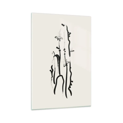 Tablou pe sticlă - Floare de plante medicinale - 80x120 cm