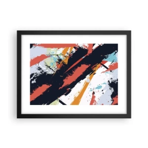 Poster în ramă neagră - Compoziție dinamică - 40x30 cm