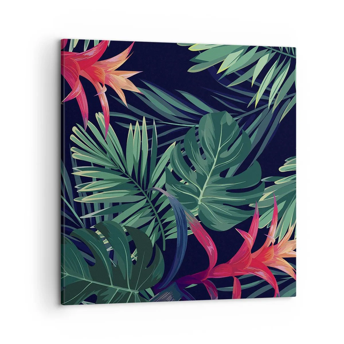 Tablou pe pânză - Flacăra verde - 50x50 cm