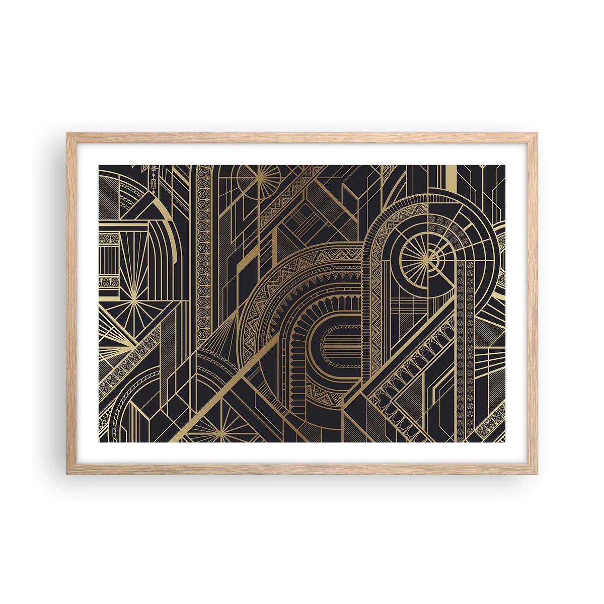 Poster în ramă de stejar deschis - Concepte, idei, planuri - 70x50 cm