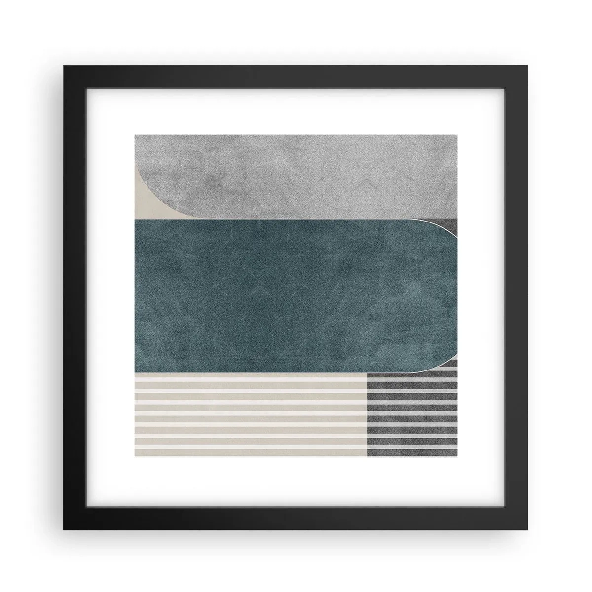 Poster în ramă neagră - Compoziție de nivel - 30x30 cm