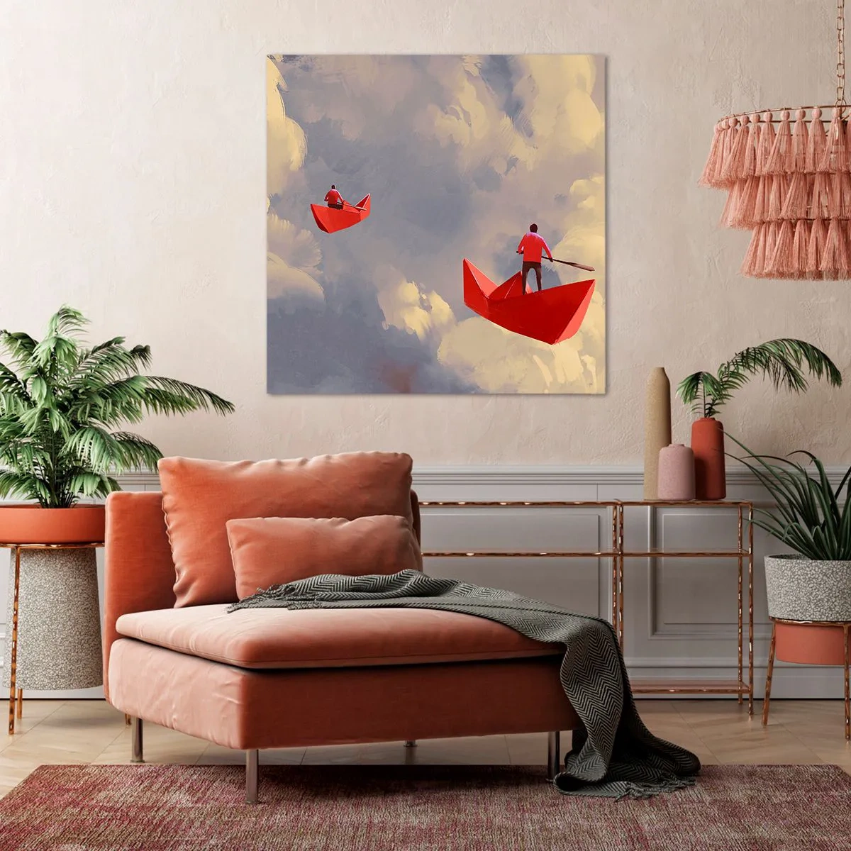 Tablou pe pânză - Expediția visătorilor - 60x60 cm