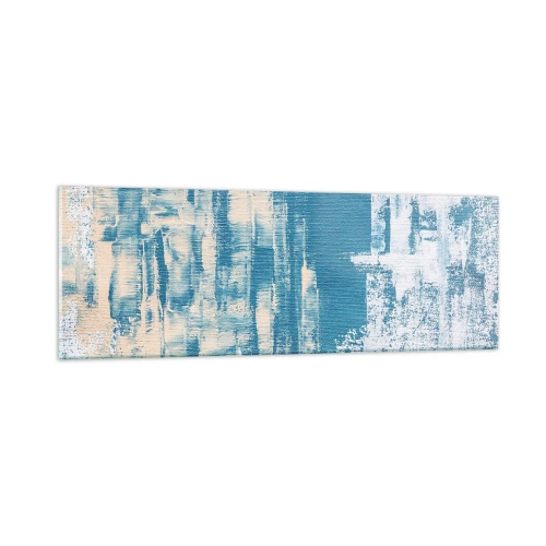 Tablou pe sticlă - Prin ţurţur de gheață - 90x30 cm