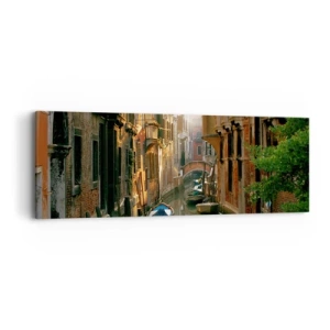 Tablou pe pânză - Pe o străduță venețiană - 90x30 cm