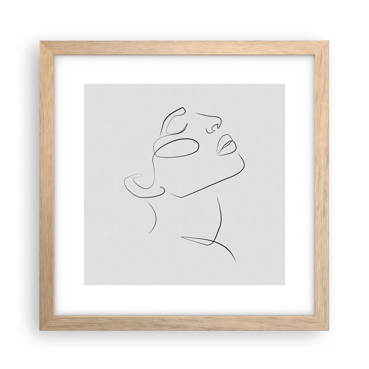 Poster în ramă de stejar deschis - Meandrele unui vis - 30x30 cm