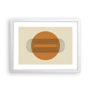 Poster în ramă albă - Planul perfect - 40x30 cm