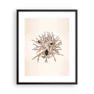 Poster în ramă neagră - Înflorirea în dans - 40x50 cm