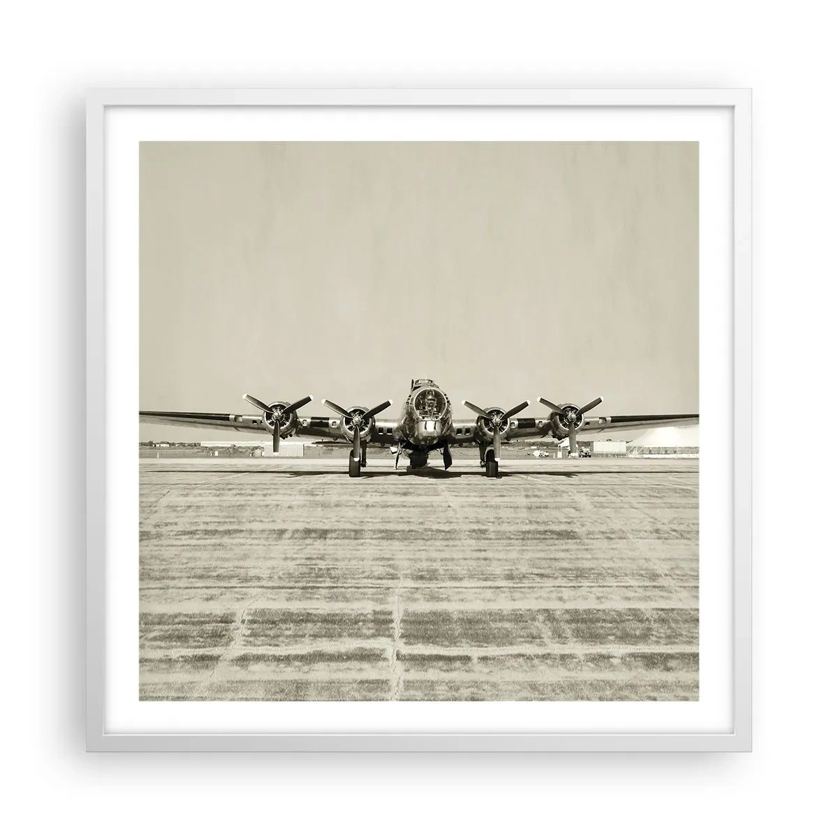 Poster în ramă albă - Pregătit, ca întotdeauna - 60x60 cm