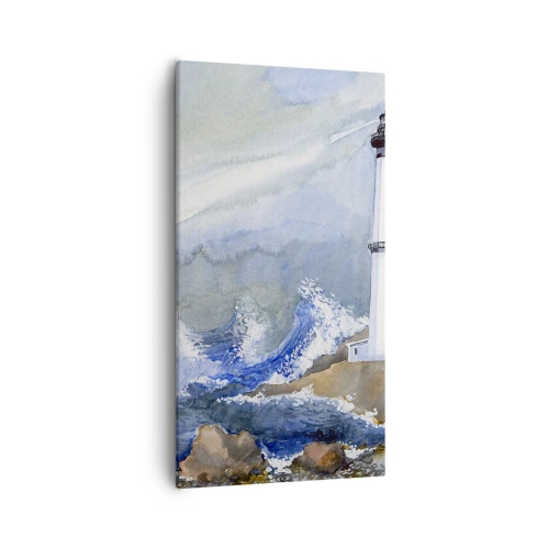 Tablou pe pânză - Împotriva întunericului și a furtunii - 55x100 cm