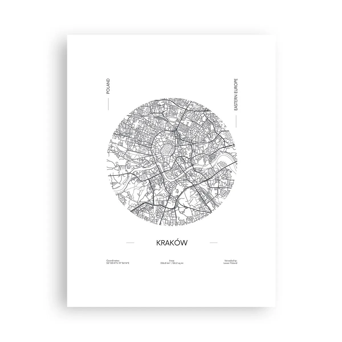 Poster - Anatomia Cracoviei - 30x40 cm