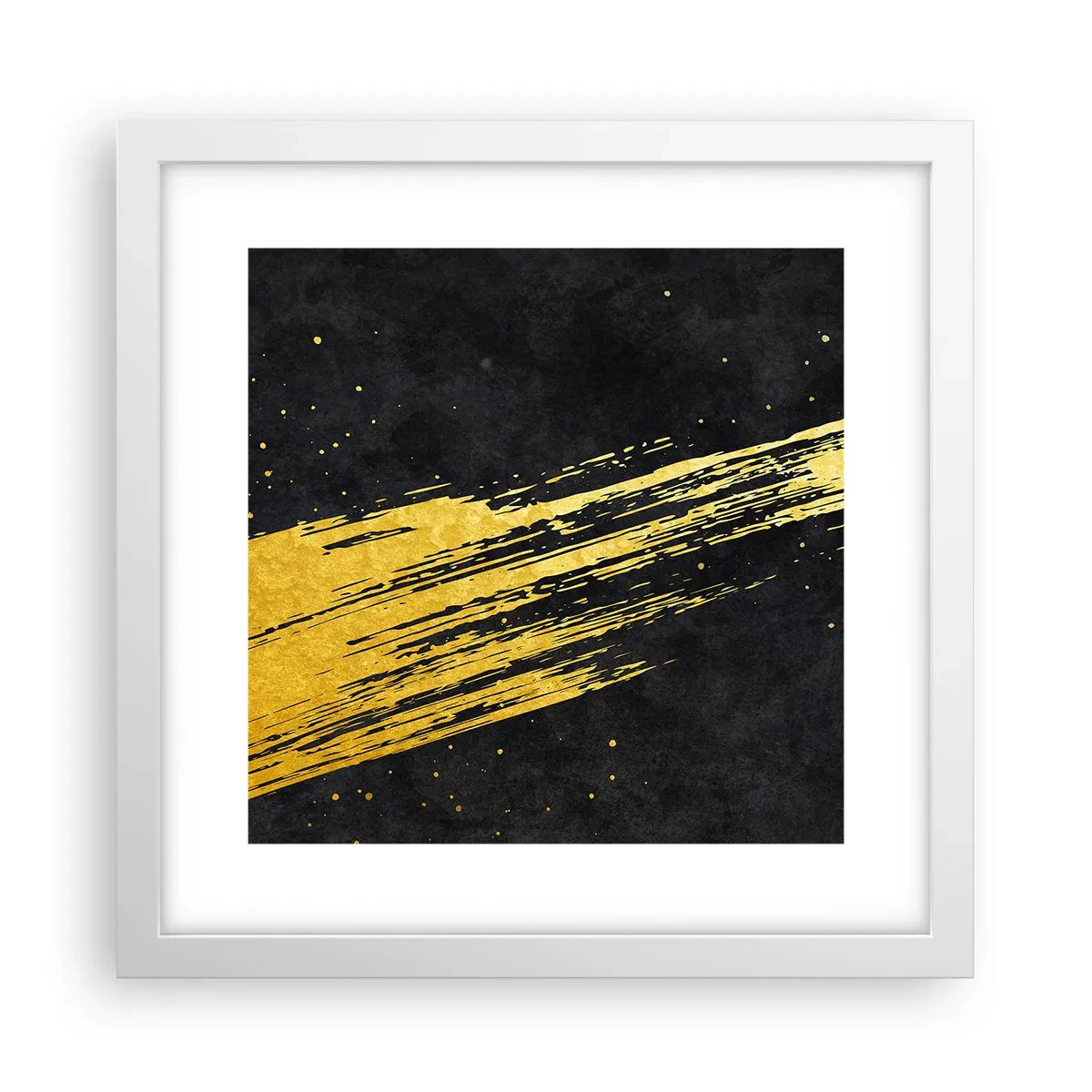 Poster în ramă albă - Salt în hiperspațiu - 30x30 cm