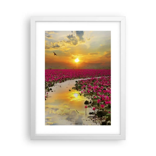Poster în ramă albă - Viața secretă a lacului - 30x40 cm