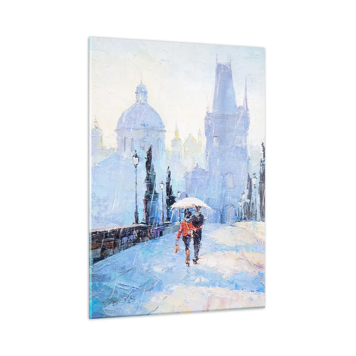 Tablou pe sticlă - Probabil că am fost vrăjiți de ploaie - 50x70 cm