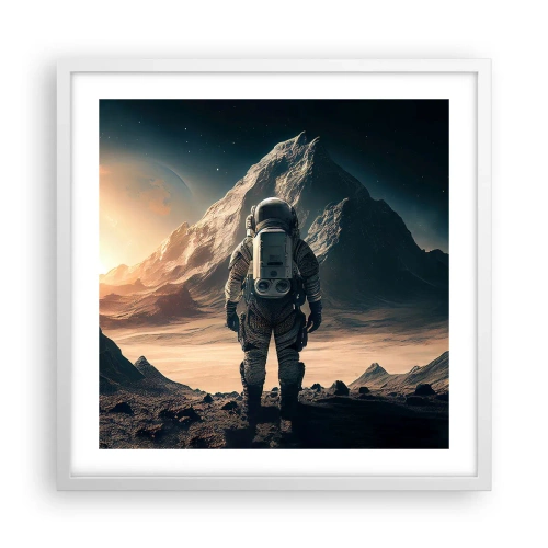 Poster în ramă albă - O nouă provocare - 50x50 cm