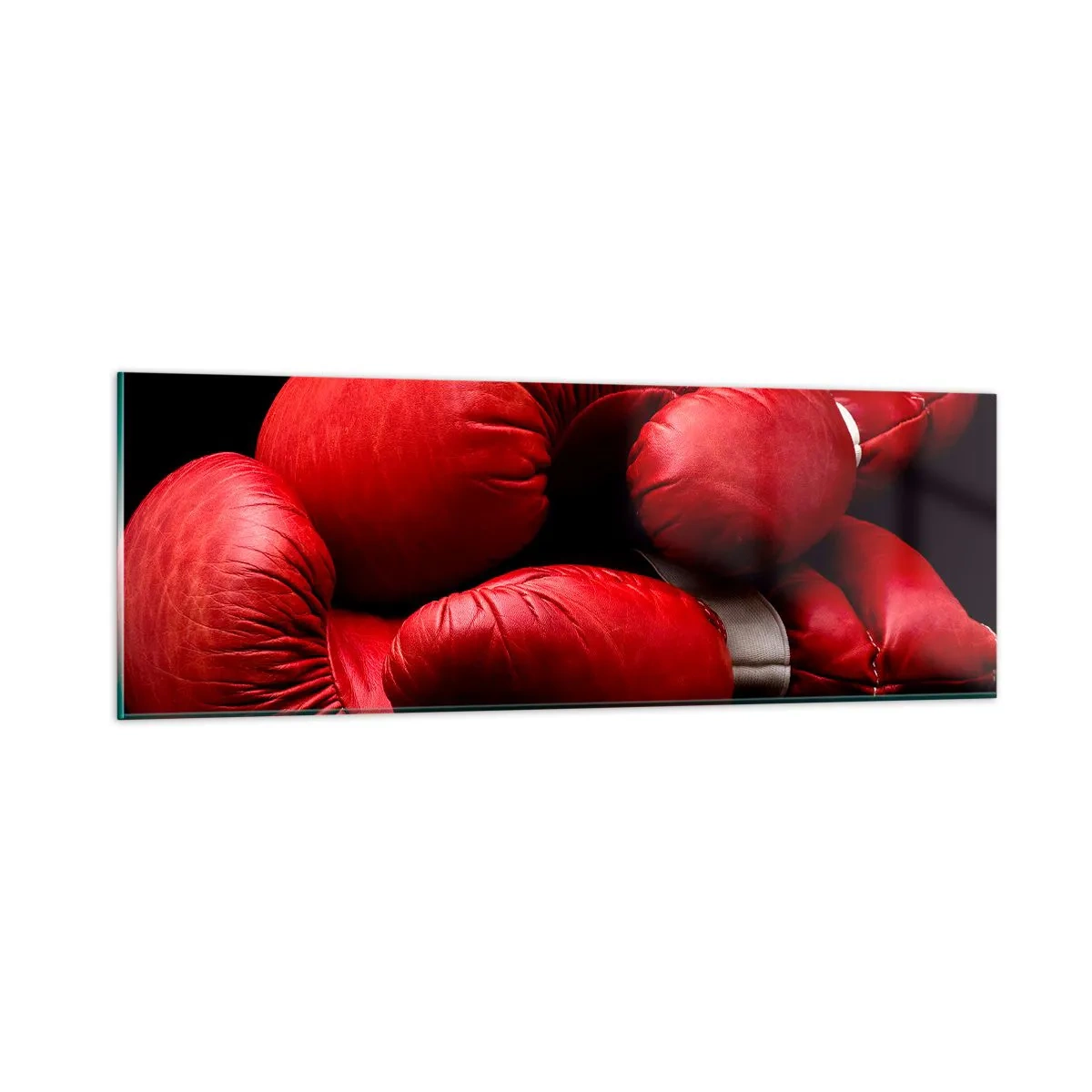 Tablou pe sticlă - Emoția bătăliei a trecut - 90x30 cm
