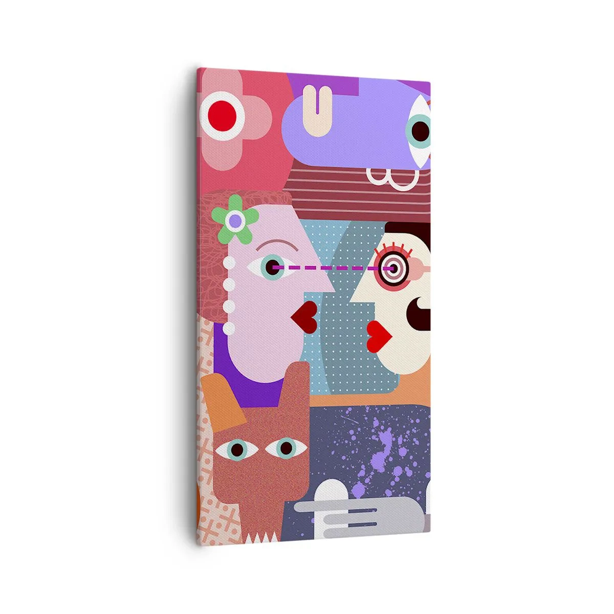 Tablou pe pânză - Ochi în ochi - 55x100 cm