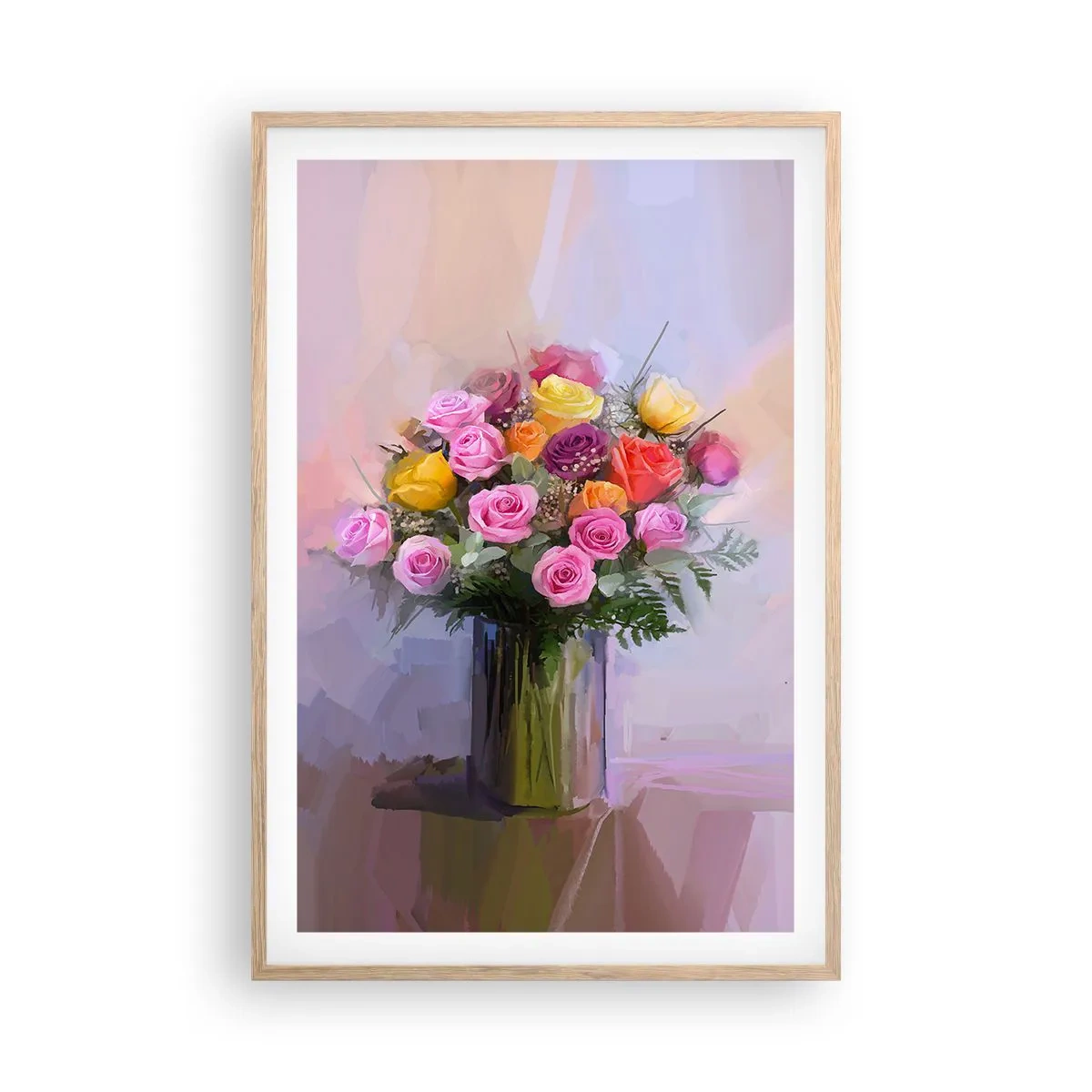 Poster în ramă de stejar deschis - Frumusețe reținută - 61x91 cm