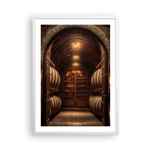 Poster în ramă albă - Beciul cu atmosferă - 50x70 cm