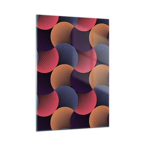 Tablou pe sticlă - Într-un ritm de cerc - 50x70 cm