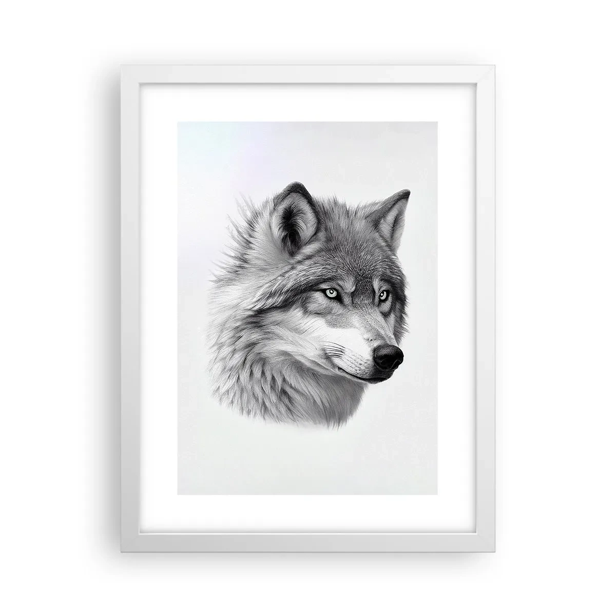 Poster în ramă albă - Alfa - fără îndoială - 30x40 cm