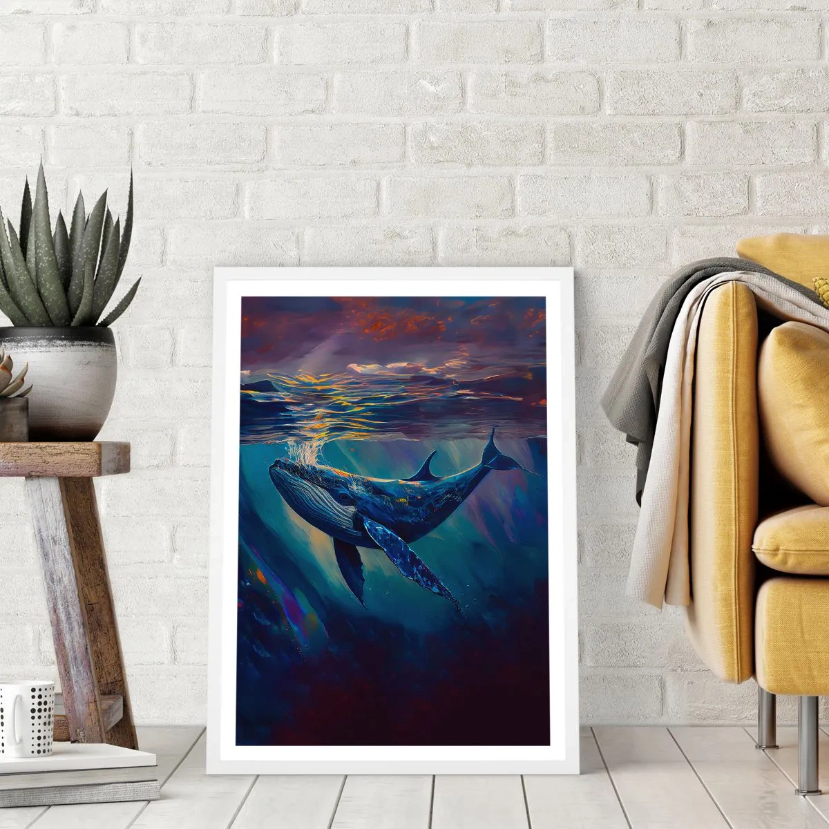 Poster în ramă albă - Bun venit în lumea mea - 61x91 cm