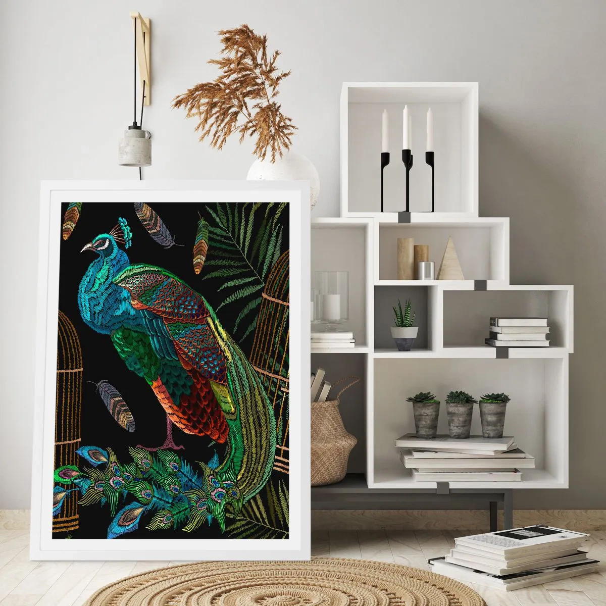 Poster în ramă albă - În veșmânt regal - 40x50 cm