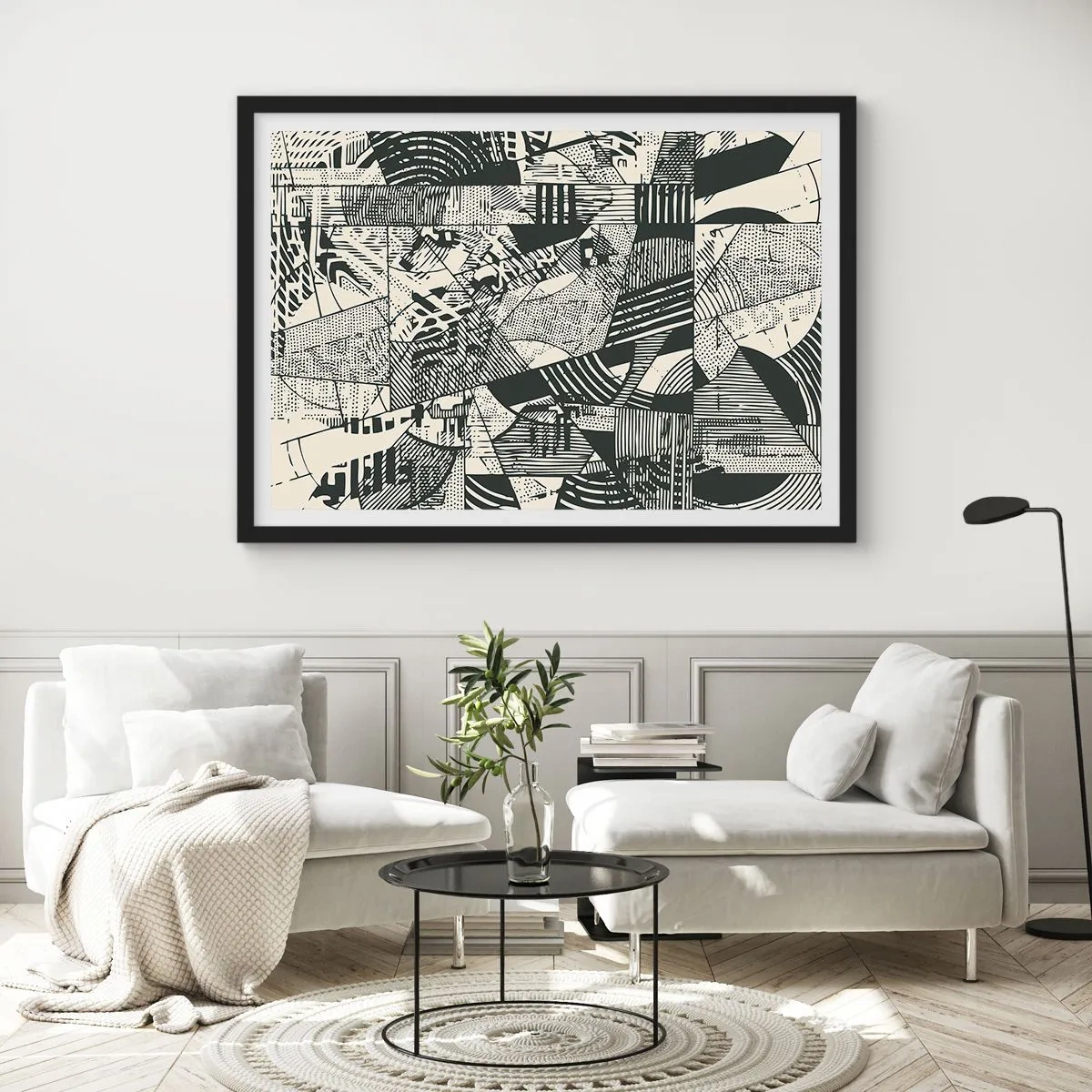 Poster în ramă neagră - Dinamica de astăzi - 40x30 cm