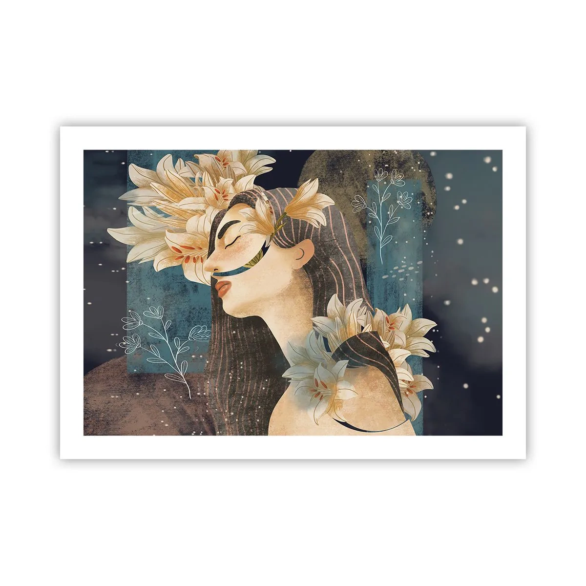 Poster - Povestea prințesei cu crini - 70x50 cm