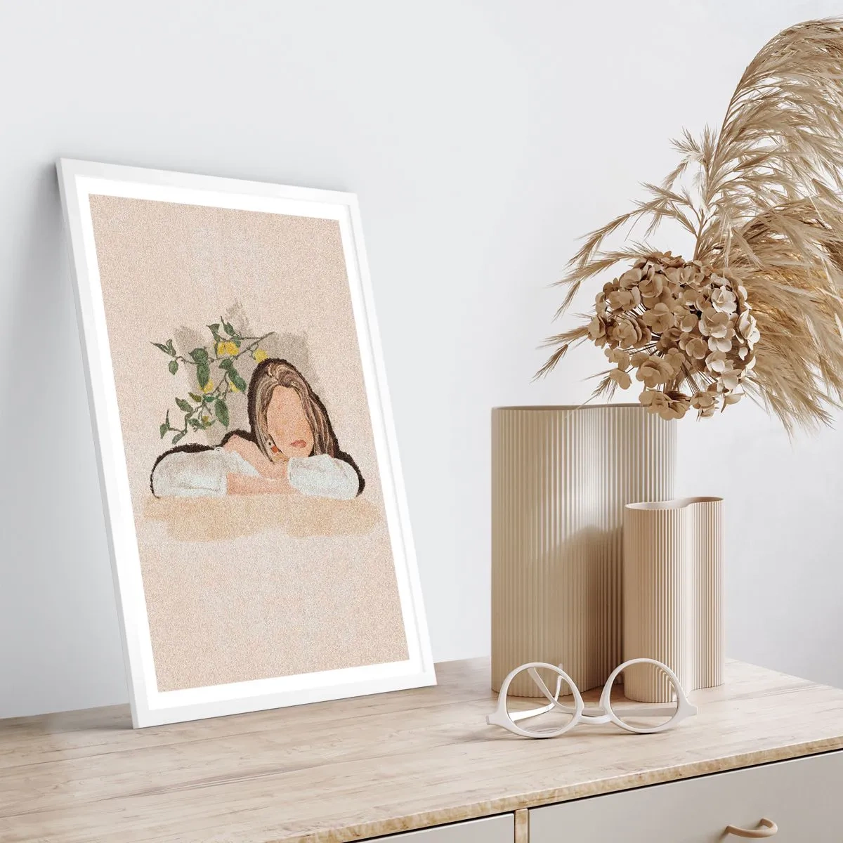 Poster în ramă albă - Frumusețea sudului - 50x70 cm