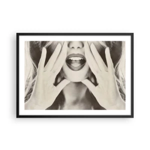 Poster în ramă neagră - Vin imediat! - 70x50 cm