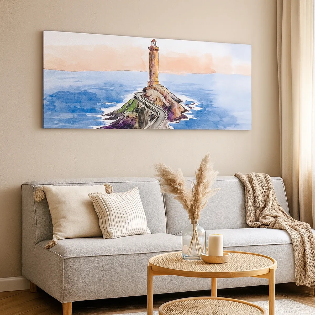 Tablou pe pânză - Cu fața la mare - 30x30 cm