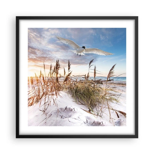 Poster în ramă neagră - Vânt dinspre mare - 50x50 cm
