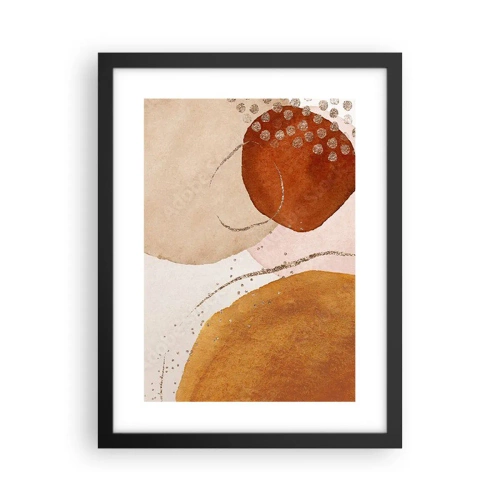 Poster în ramă neagră - Rotunjime și mișcare - 30x40 cm