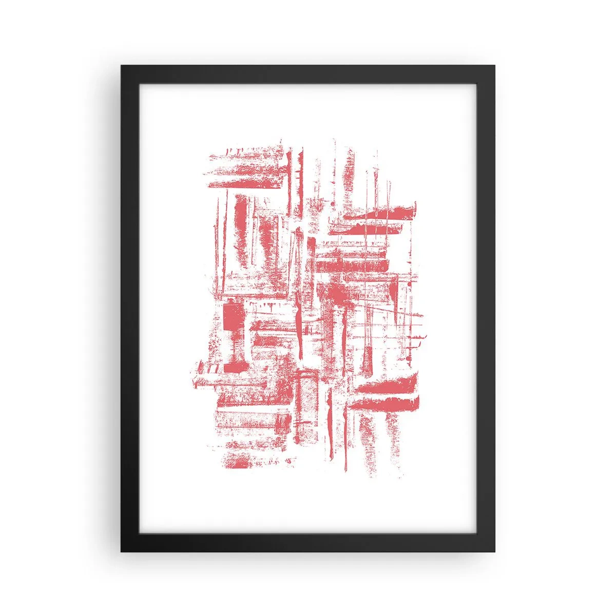 Poster în ramă neagră - Orașul roșu - 30x40 cm