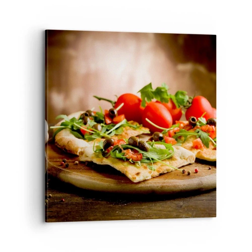 Tablou pe pânză - Direct din cuptor și din grădină - 70x70 cm