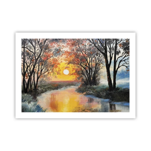 Poster - Atmosferă de toamnă - 70x50 cm