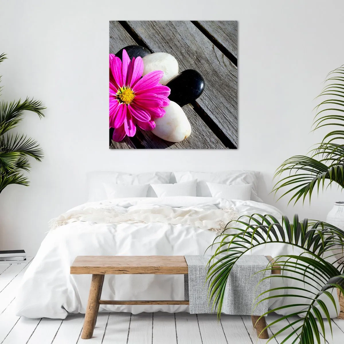 Tablou pe pânză - Odihnă pe dig - 70x70 cm