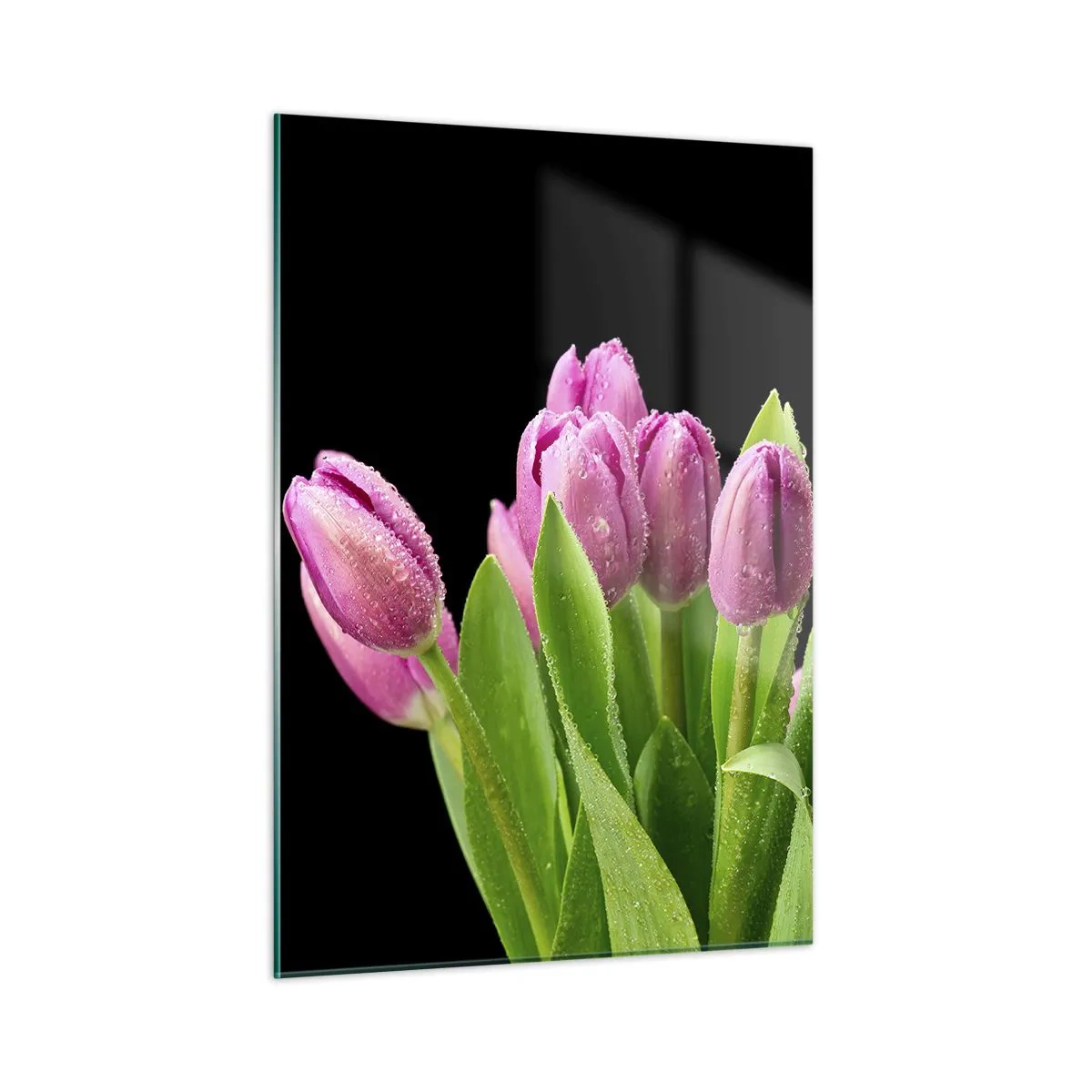 Tablou pe sticlă - Bucurie de liliac de primăvară - 50x70 cm