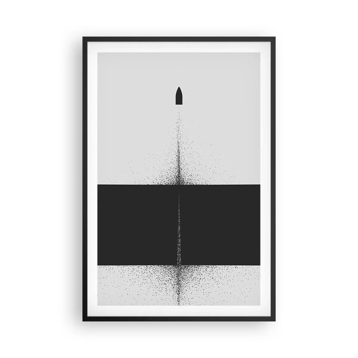 Poster în ramă neagră - Direct la țintă - 61x91 cm