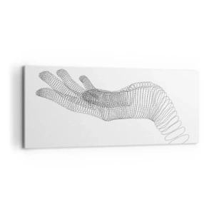 Tablou pe pânză - Mână arcuită - 100x40 cm