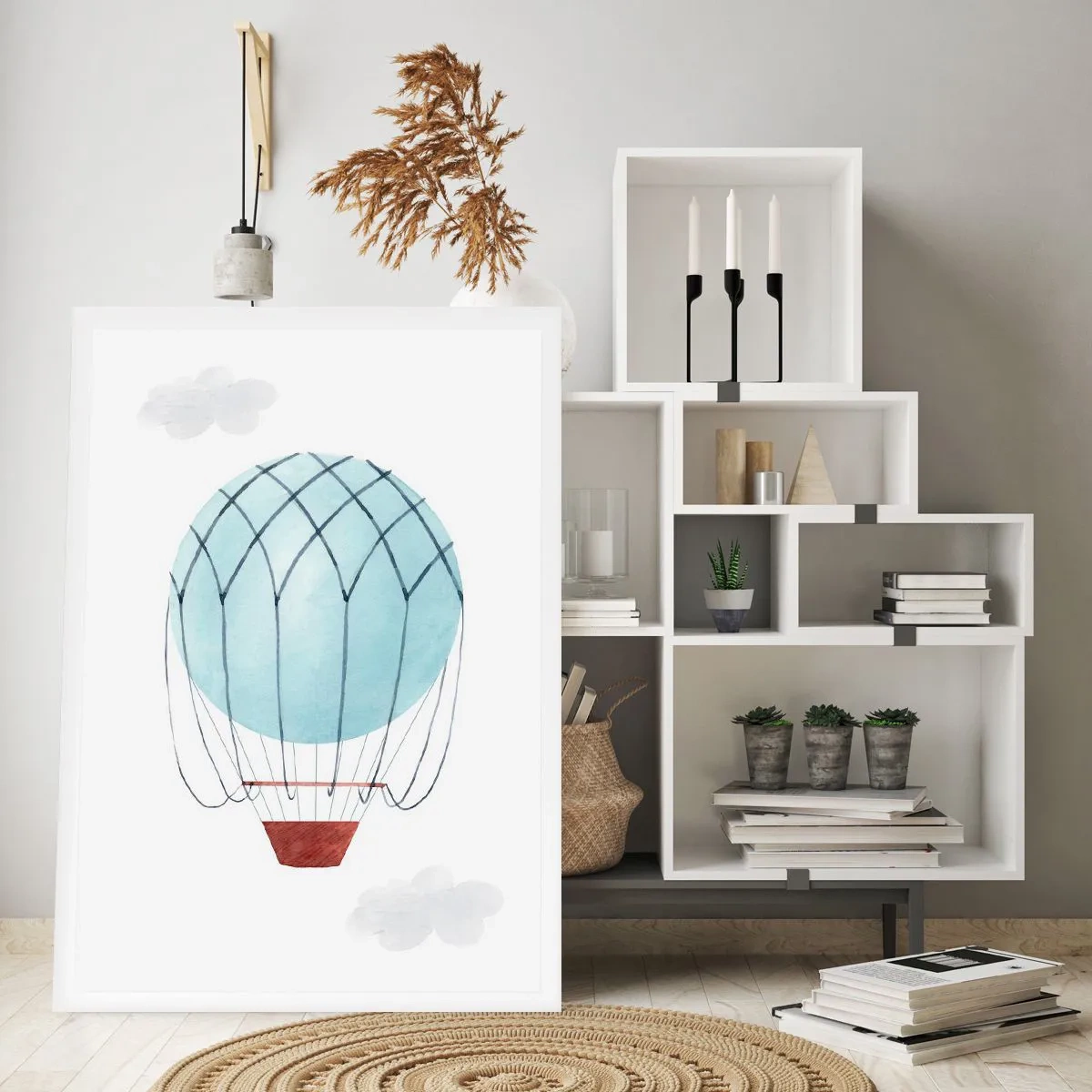 Poster - Complet în nori - 61x91 cm