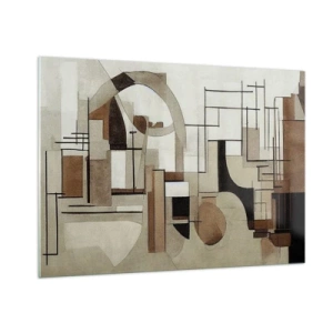 Tablou pe sticlă - Peisaj urban 2.0 - 100x70 cm
