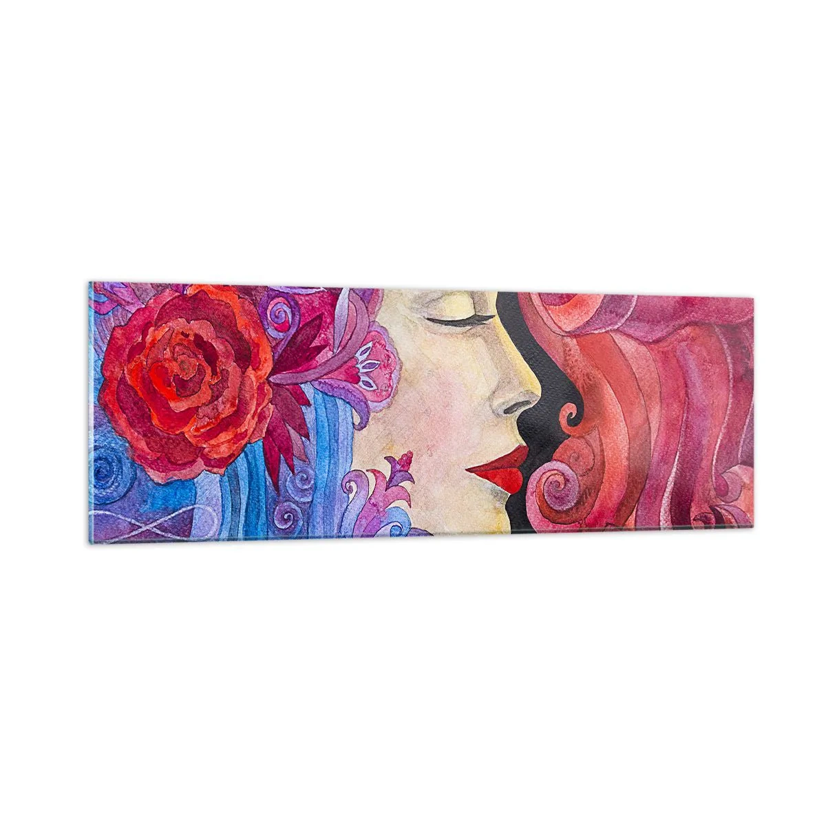 Tablou pe sticlă - Secesiunea mai trăiește - 90x30 cm